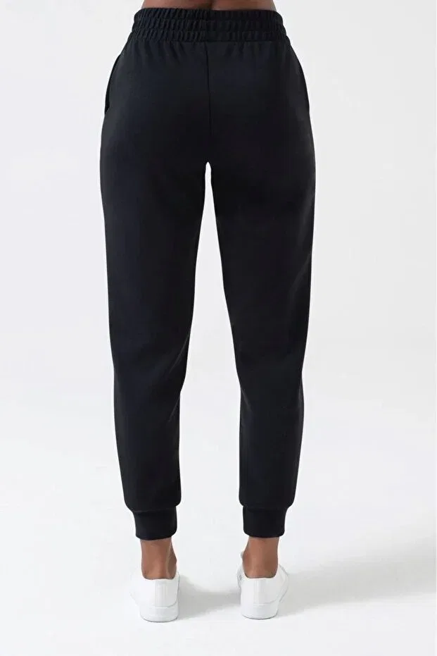 Детские спортивные штаны для девочек с утяжкой Yağtu Collection, Black Gray Navy Blue — фото 3