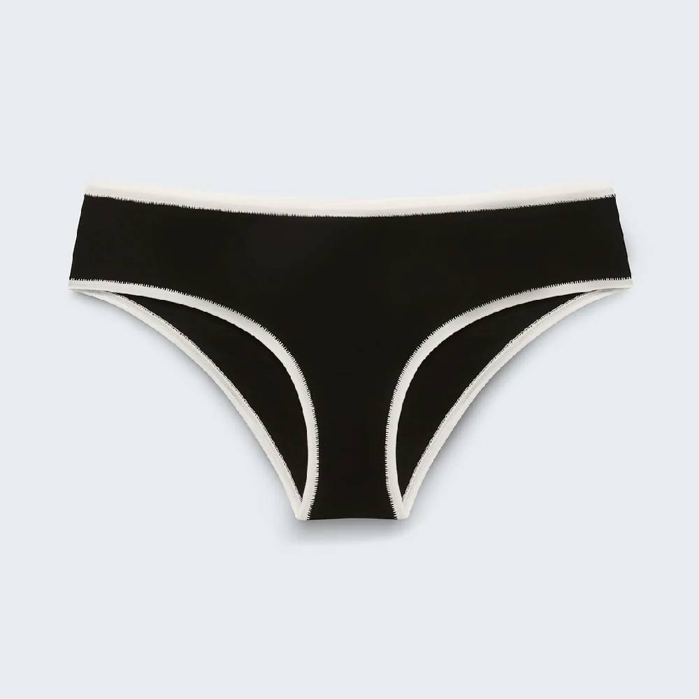 

Трусы Syrn Rear View Mid Rise, черный/белый