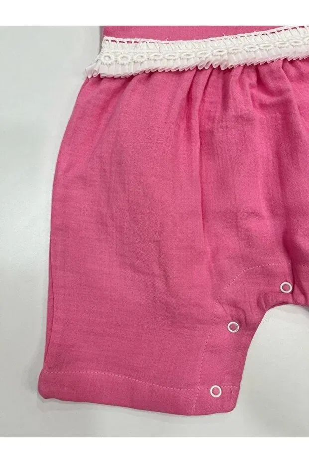 Детский комбинезон для девочек хлопковый Esterella, Pink — фото 4