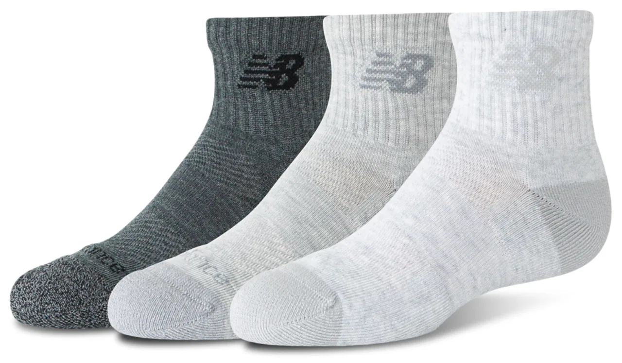 Детские носки с махровой пяткой и мыском New Balance, Grey Grey