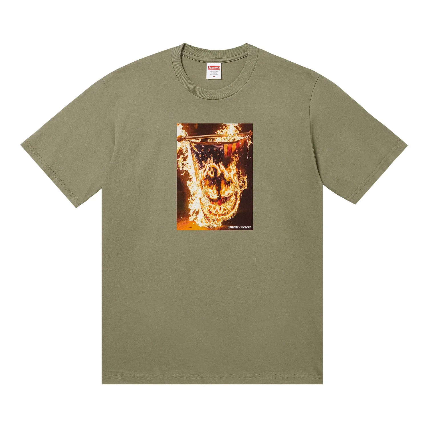 Футболка Supreme x Spitfire Flag Tee, зеленый