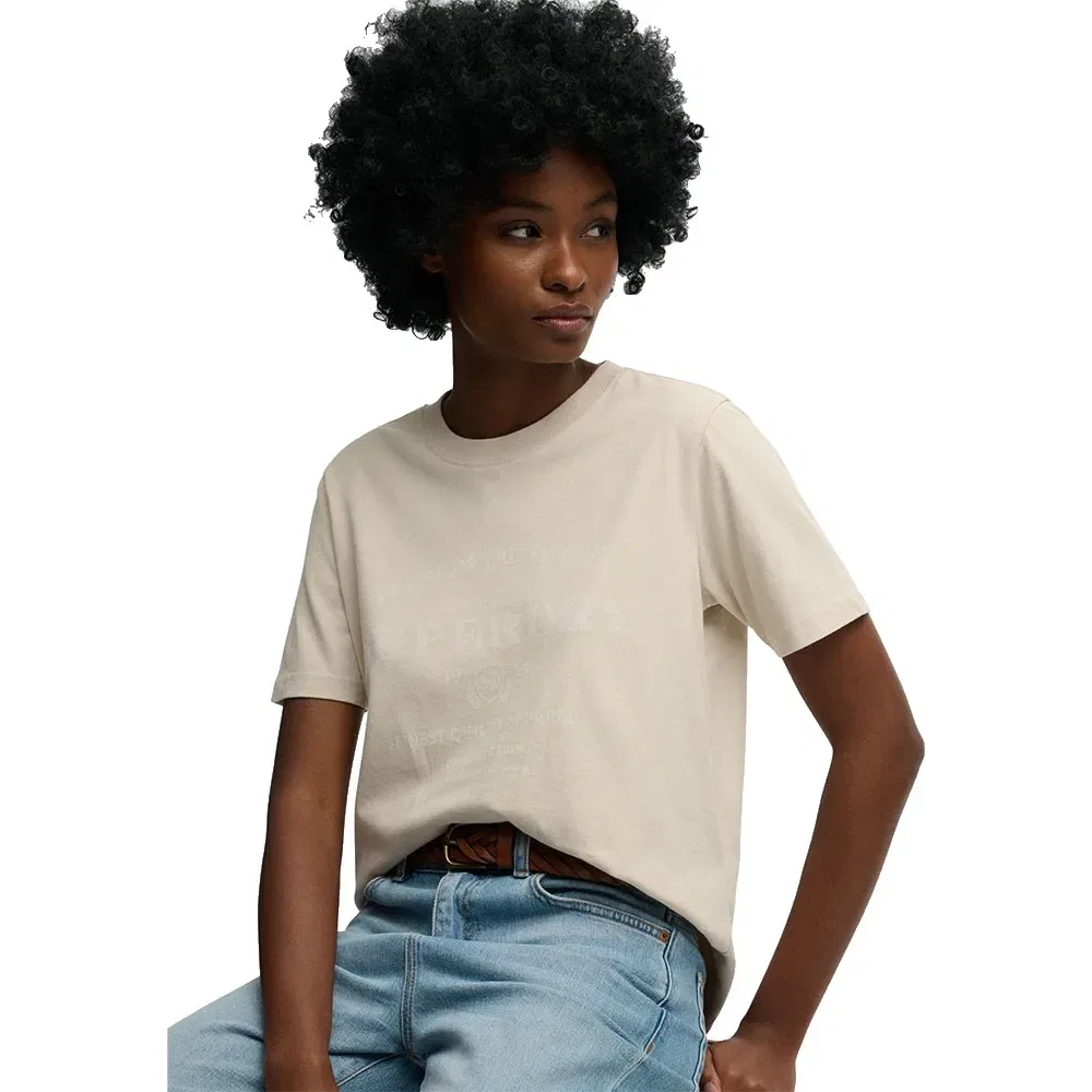 Футболка с коротким рукавом Superdry Luxe Casual Relaxed Fit, белый — фото 2