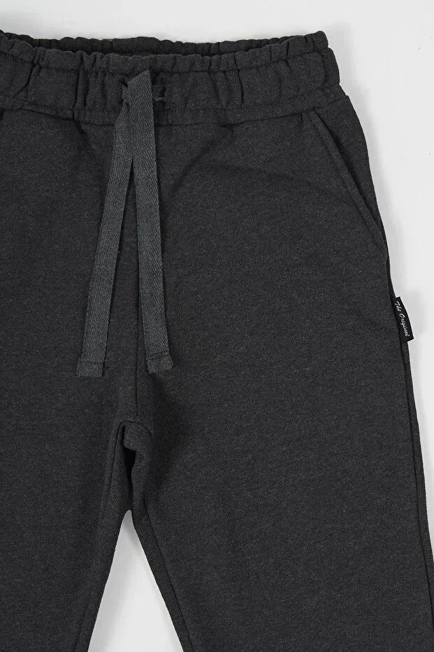 Детские спортивные штаны для мальчиков с утяжкой Mmetalic, Black-Anthracite — фото 4