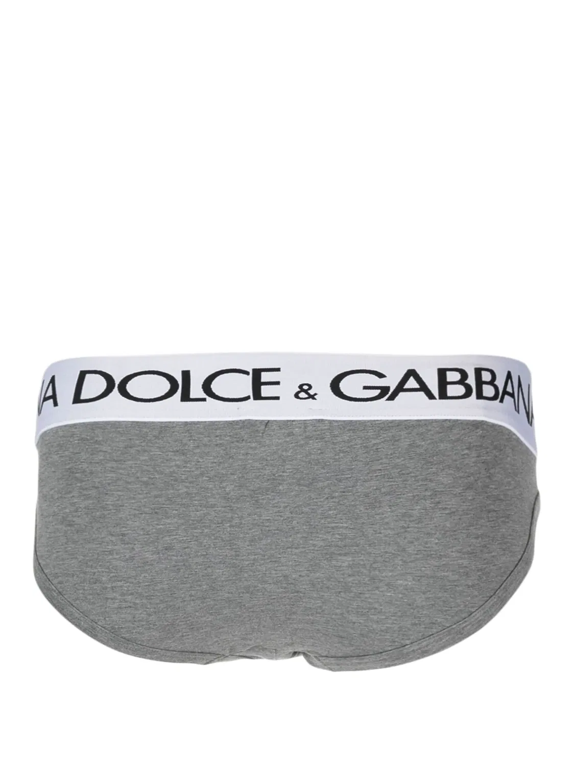 Трусы-слипы с логотипом на поясе Dolce & Gabbana, светло-серый — фото 3