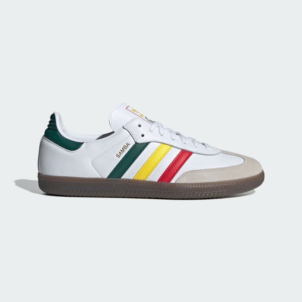 

Кеды adidas Samba OG, белый/желтый/красный/темно-зеленый