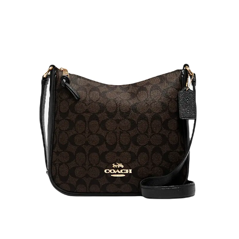 

Сумка Coach Outlet Ellie File In Signature Canvas, коричневый/черный