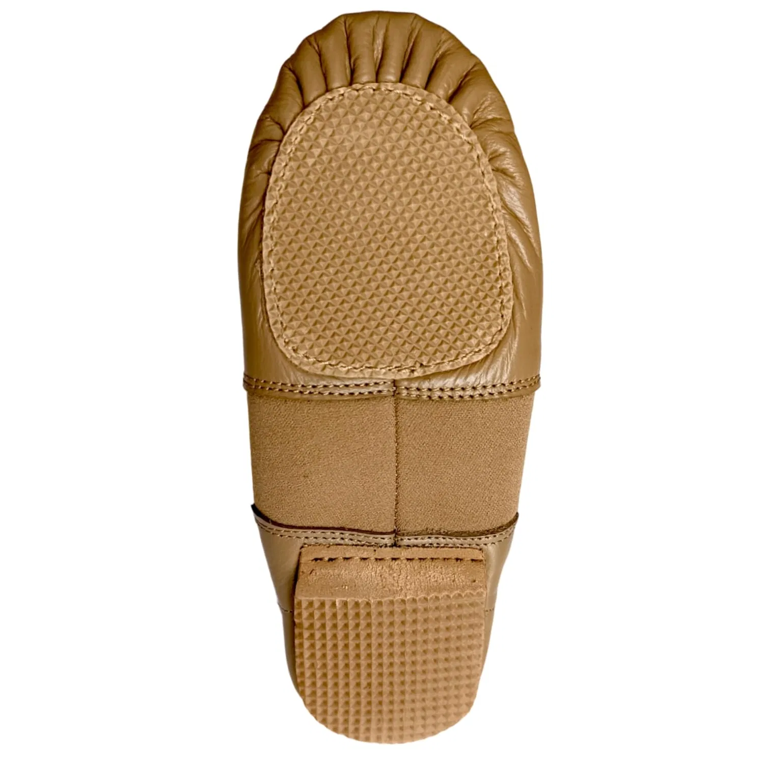 Детские джазовые туфли для девочек с закрытым носком Np2-fish-tan TOROMAX, Light Brown — фото 2