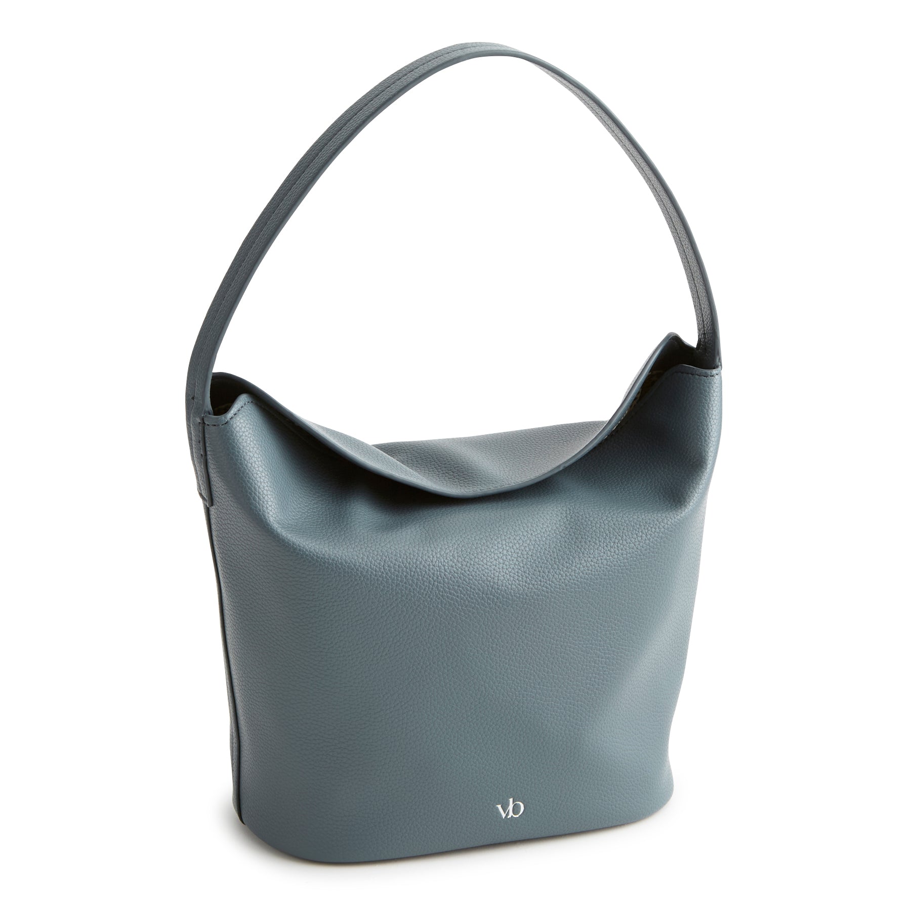 

Выходная искусственная кожаная мягкая сумка-ведро через плечо Vera Bradley, Dark Slate