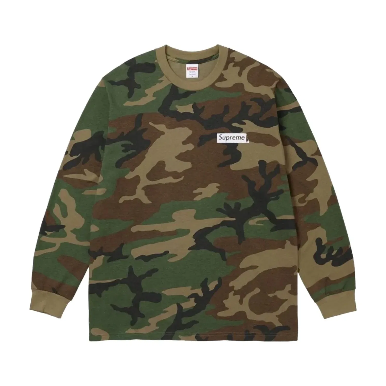 Мужская футболка FW26 You Still Sk L/S T-Shirt 'Woodland Camo' Supreme, Woodland Camo — фото 2