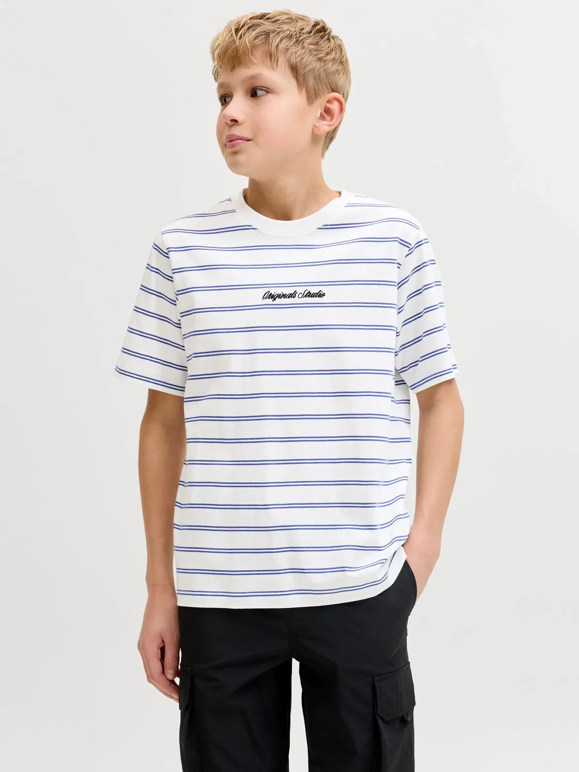 Футболка с принтом Cloud Dancer Jack & Jones Junior, белый — фото 2