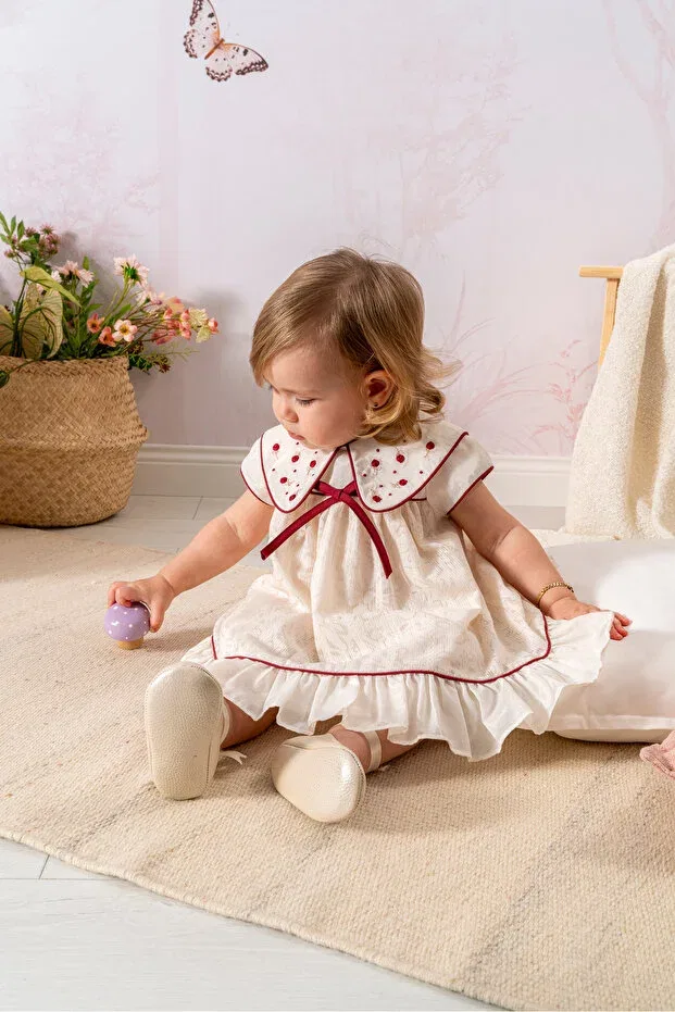 Детский комплект для девочек с цветочным принтом Noynoy Baby, Beige