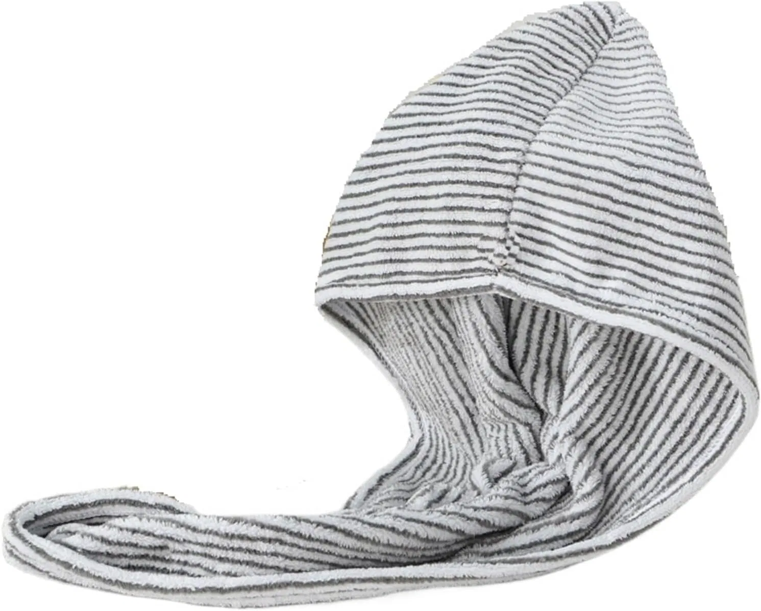 Шапочка для душа AYWTIUN, Bamboo Charcoal Fiber/Polyester, 25x65 см, Gray Stripe 02