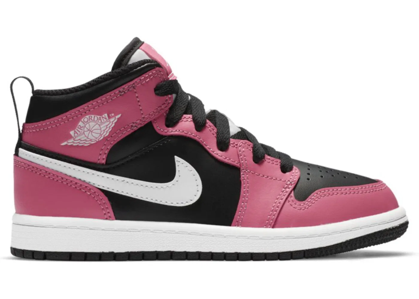 Детские кроссовки Lifestyle Jordan 1 Mid Black/White/Pinksicle
