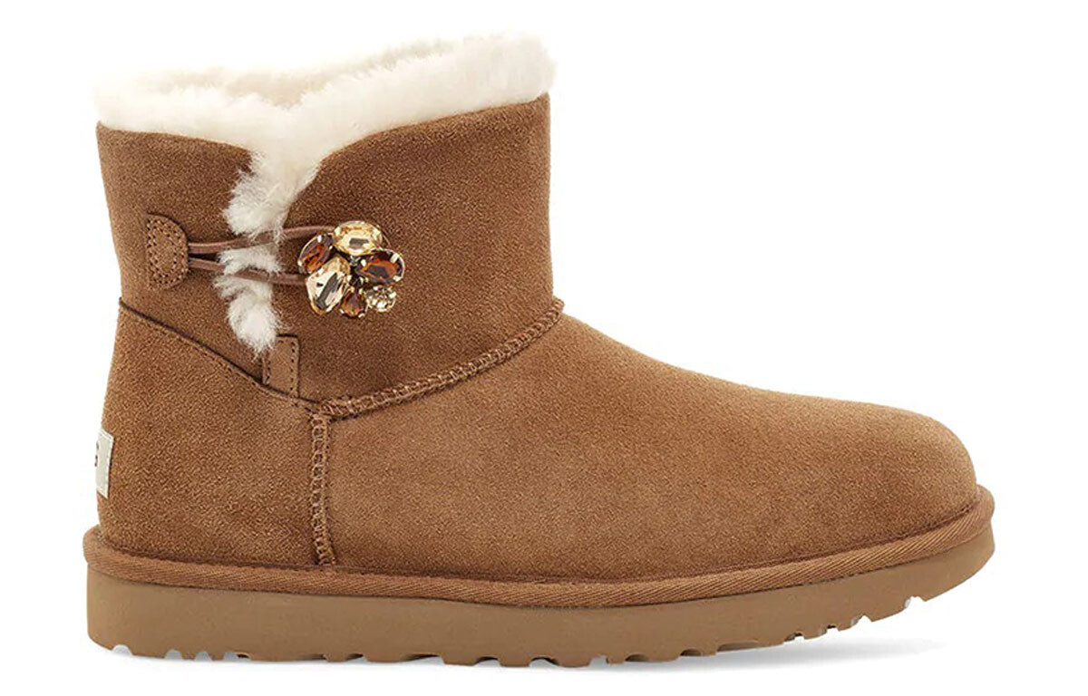 Женские зимние ботинки Bailey, каштановые, многоцветные Ugg — фото 2