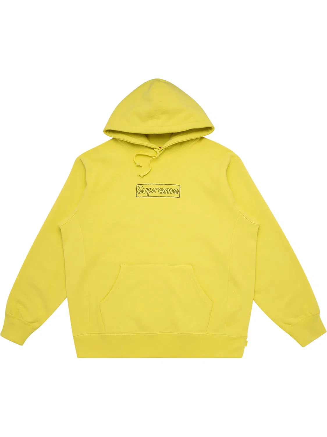 Supreme Худи Chalk Logo желтый