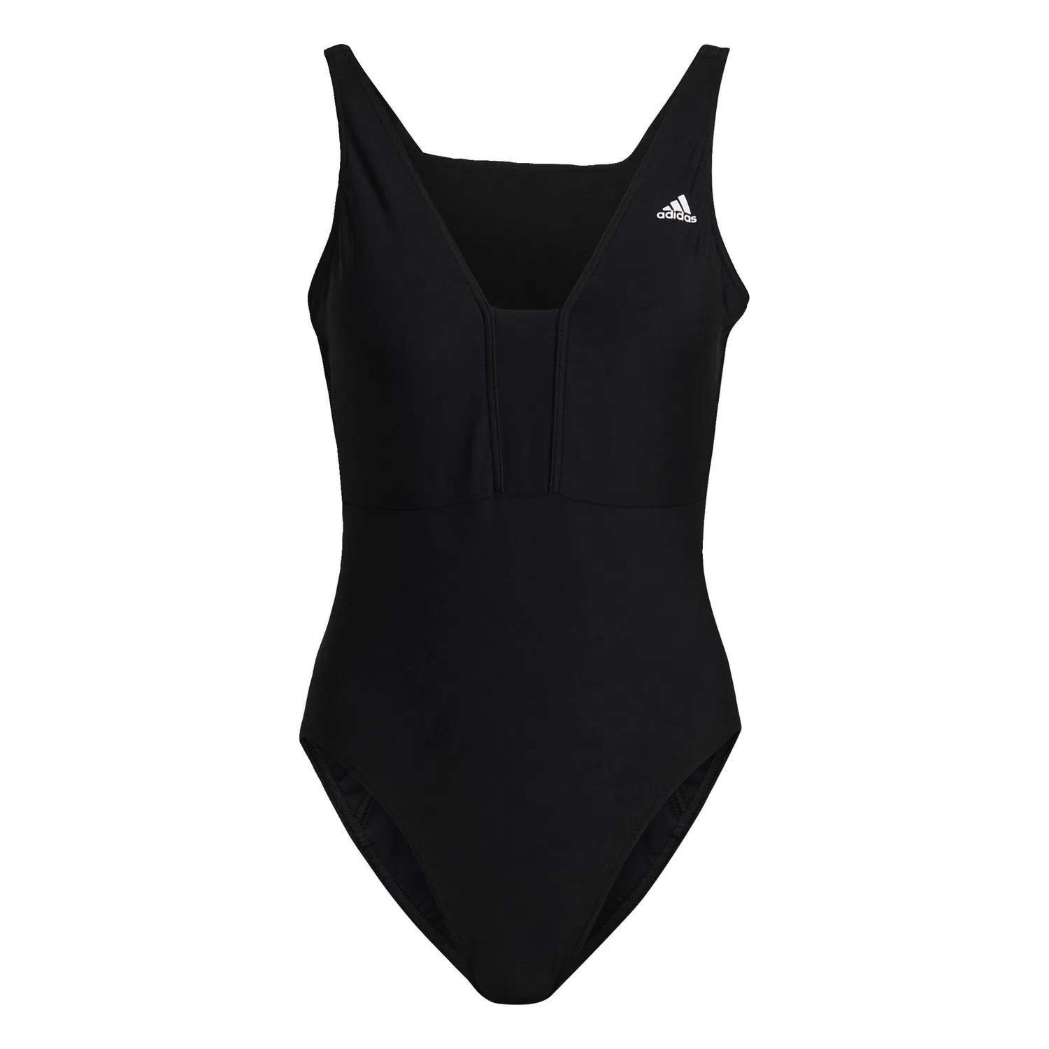 Женский цельный купальник с открытой спиной Iconisea 3-Streifen Adidas, Schwarz — фото 2