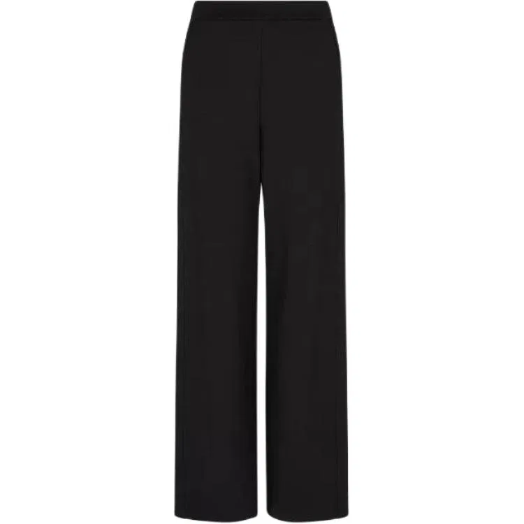 Женские брюки из интерлока Emporio Armani Travel Essentials, Черный — фото 2