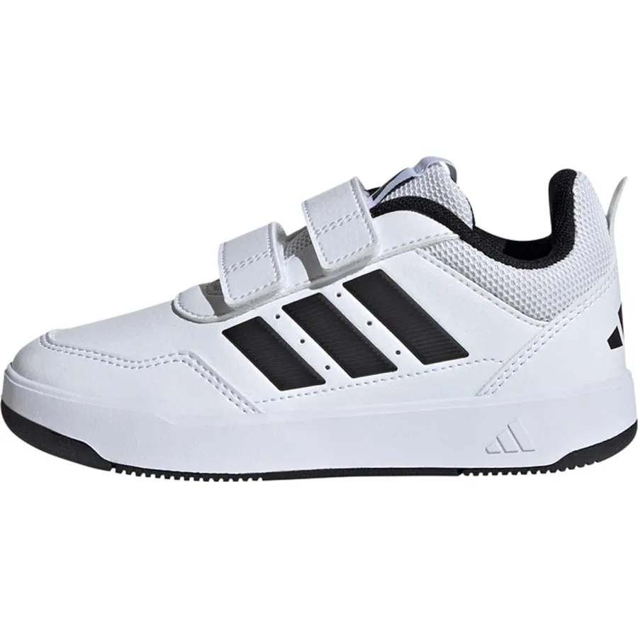 Детские спортивные кроссовки на липучках Tensaur Sport 3.0 CF K adidas, Бело-черный — фото 2