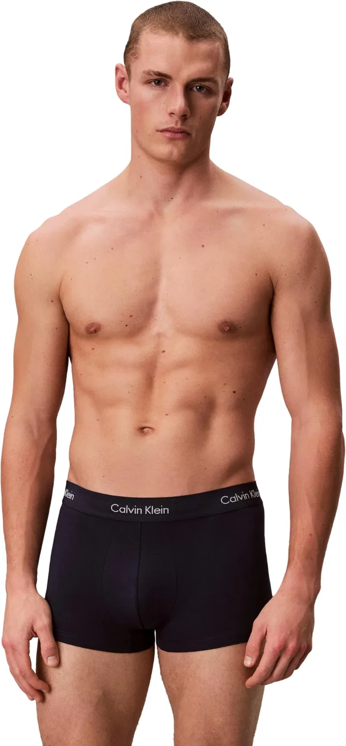 Мужские трусы-боксеры хлопковые Icona Calvin Klein, Multicoloured (Black/Blueshadow/Cobaltwater Dtm Wb) — фото 3