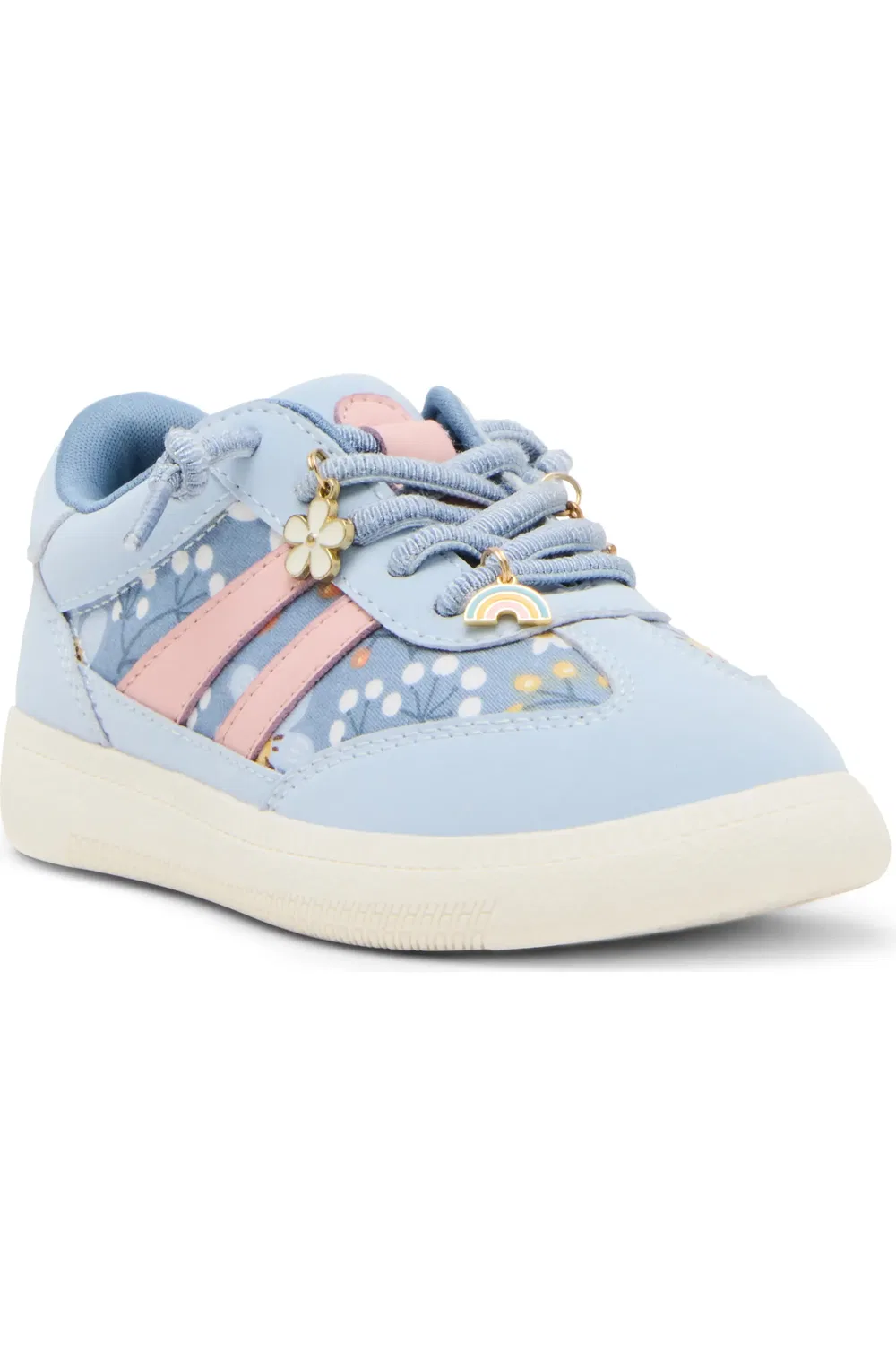 Кроссовки детские на шнуровке-резинке Verdict Steve Madden, Blue Floral