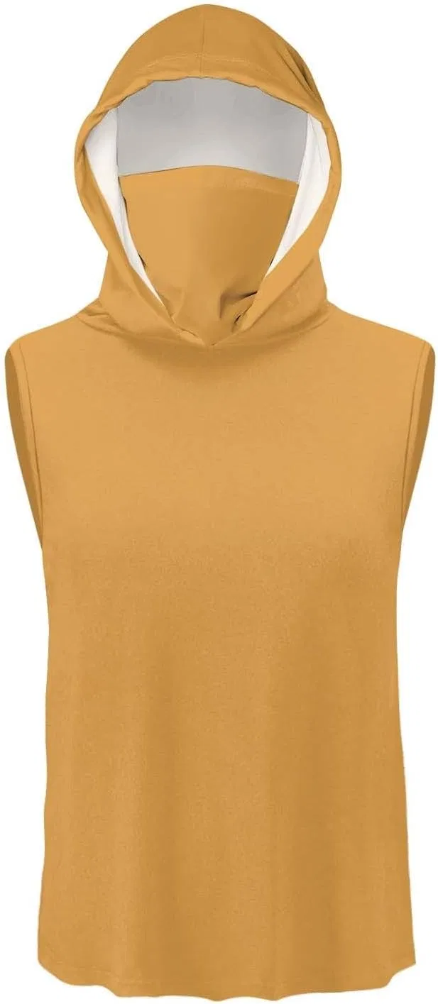 Мужская безрукавка с капюшоном и солнцезащитой Pelang, D-yellow — фото 4