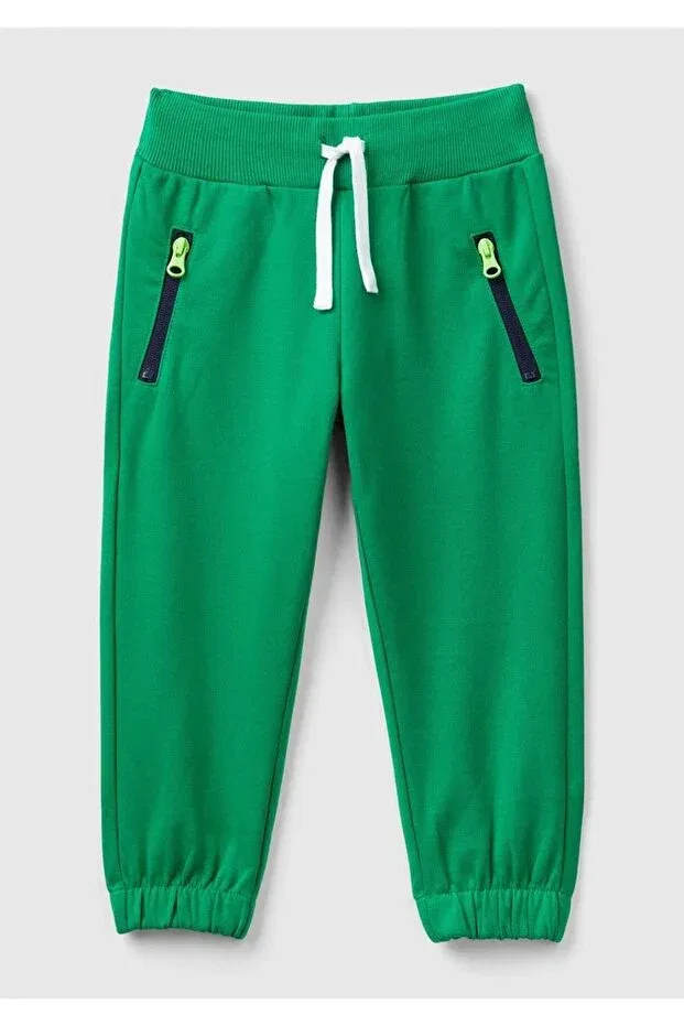 Детские спортивные штаны для мальчиков с эластичным манжетом United Colors Of Benetton, Green