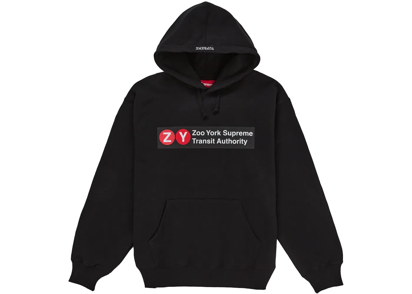 Мужская худи с капюшоном Supreme, Black