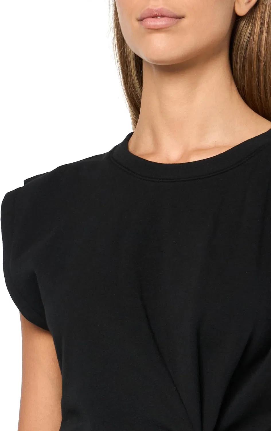 Женская блузка с принтом Erci Twist Top, BOSS, Black Magnolia — фото 3
