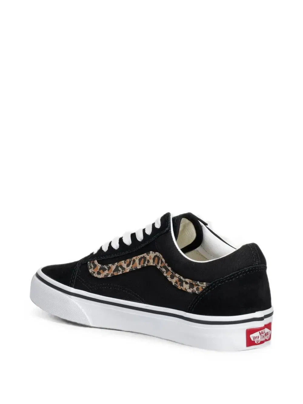 Кроссовки Old Skool с леопардовым принтом Vans Kids, черный — фото 3