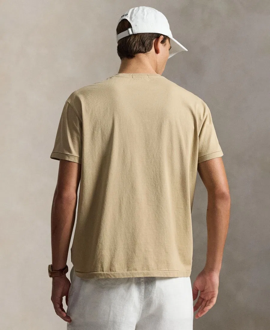 Футболка классического кроя с коротким рукавом Polo Ralph Lauren, Vintage Khaki — фото 4