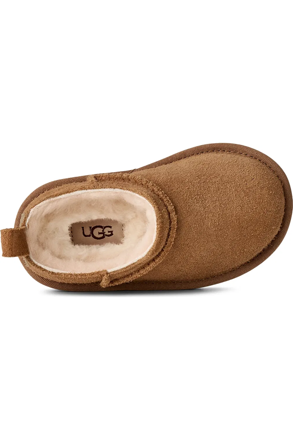 Детские сапоги слипоны на микроподошве Classic Micro UGG, Chestnut — фото 4
