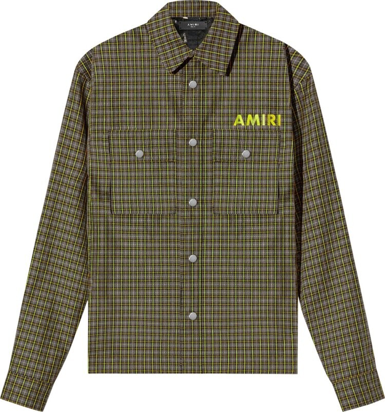 

Рубашка Amiri Logo Overshirt 'Sage', зеленый