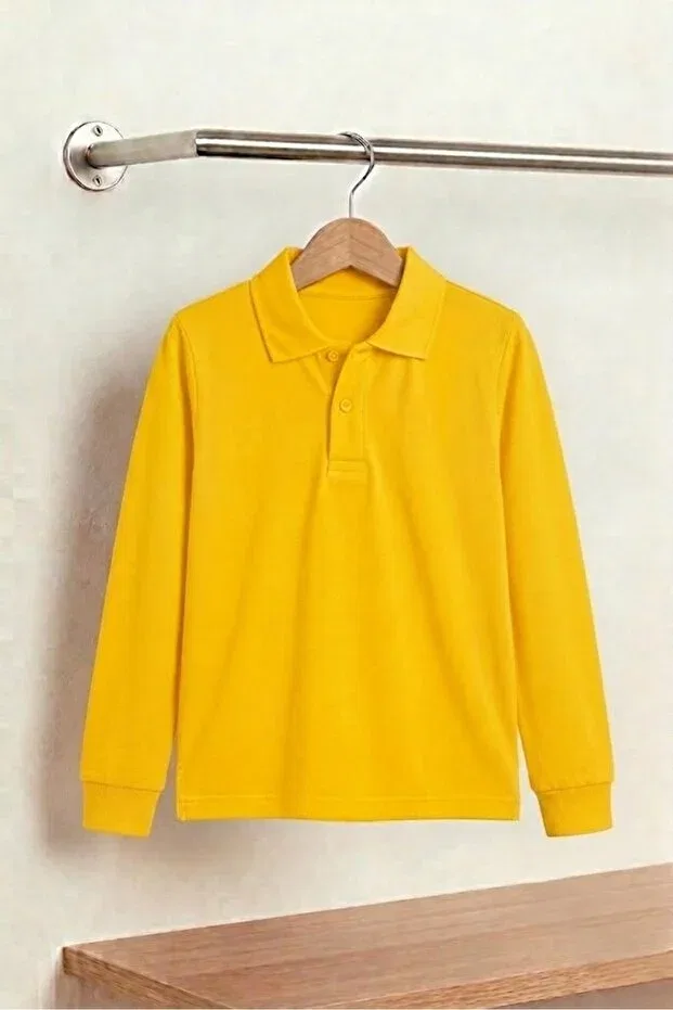 Детская футболка с длинным рукавом поло Nacar Store, Dark Yellow