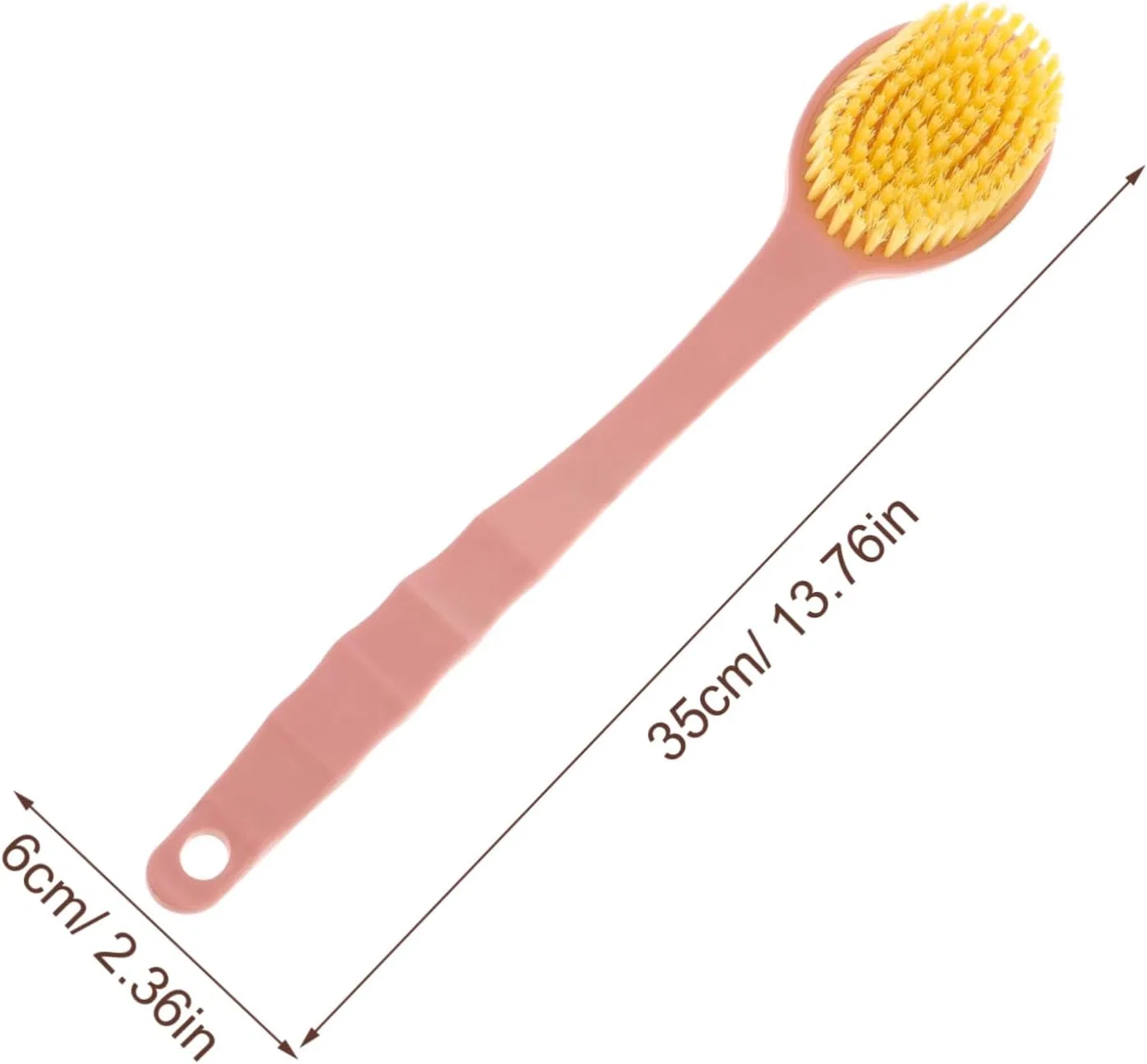 Щетка для душа с длинной ручкой POPETPOP, 2 шт, 35x6 см — фото 4