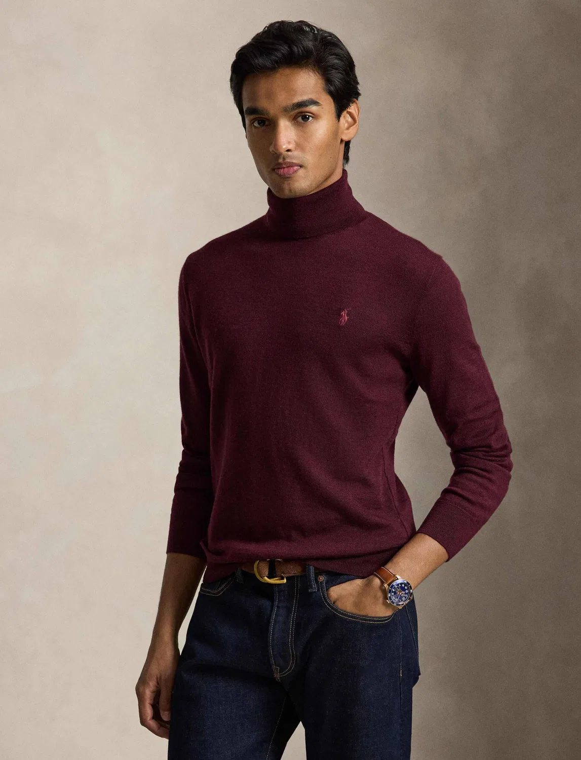 Водолазка из шерсти Polo Ralph Lauren, Bordeaux