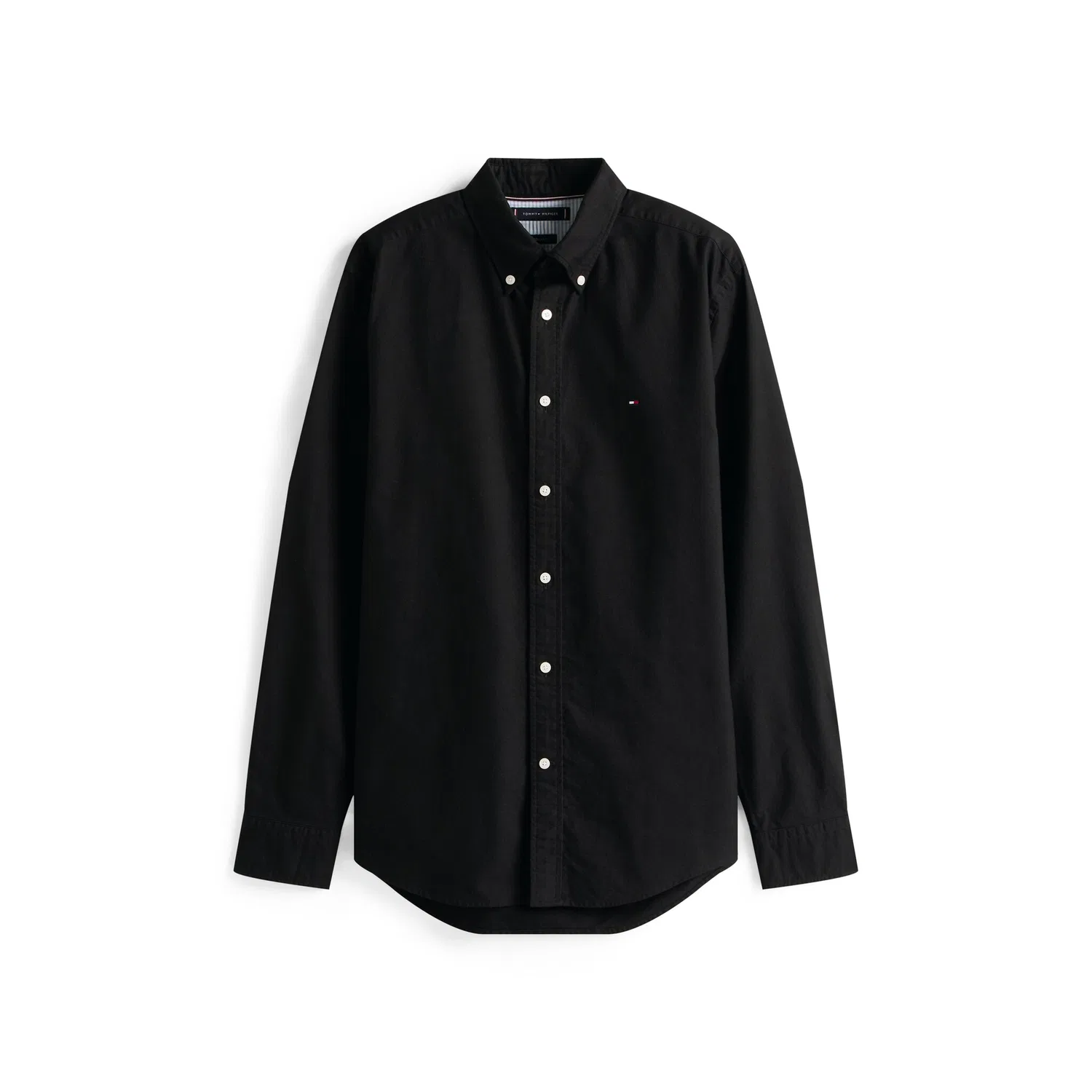 Мужская повседневная рубашка с длинным рукавом Tommy Hilfiger, Black — фото 4