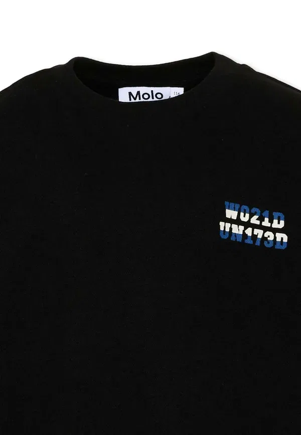 Футболка с принтом Print T-shirt Molo, черный — фото 3