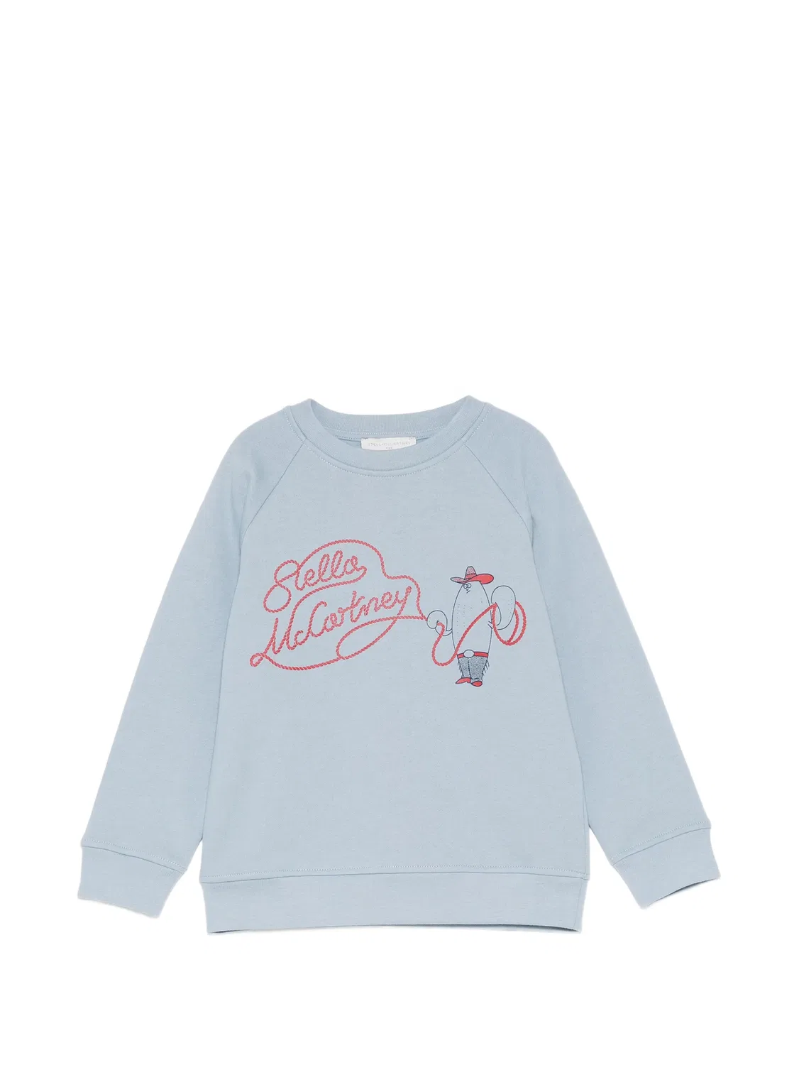 Толстовка с рукавами реглан и графичным принтом Stella Mccartney Kids, синий