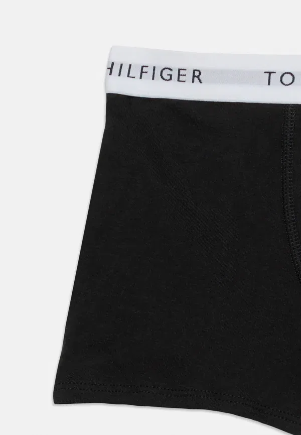 Комплект из 5 трусов с повторяющимся логотипом на поясе Tommy Hilfiger Gry Heather, Navy, черный/синий/серый — фото 4