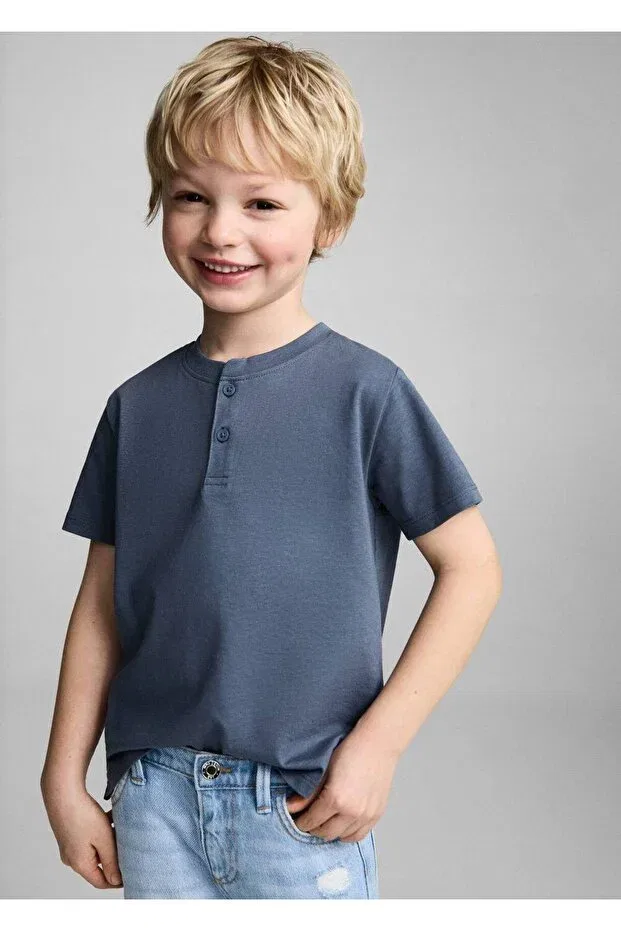 Детская футболка с коротким рукавом Mango Baby, Blue