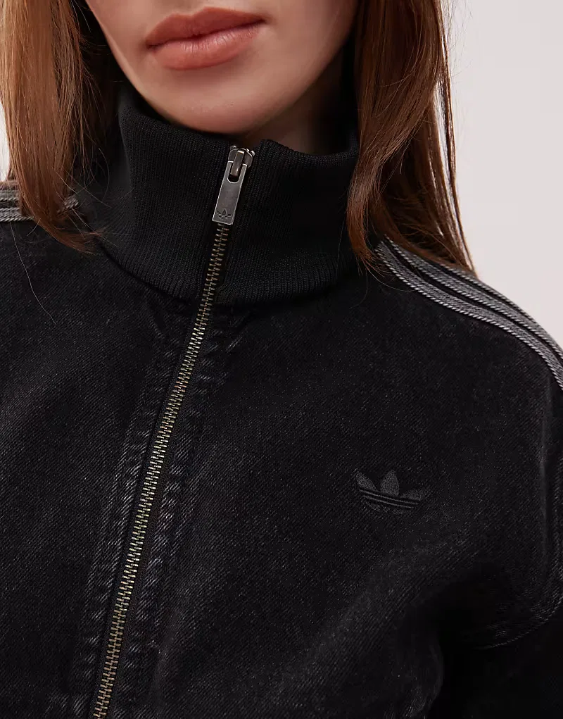 Спортивная футболка из денима Adicolor '90 Adidas Originals, черный — фото 3