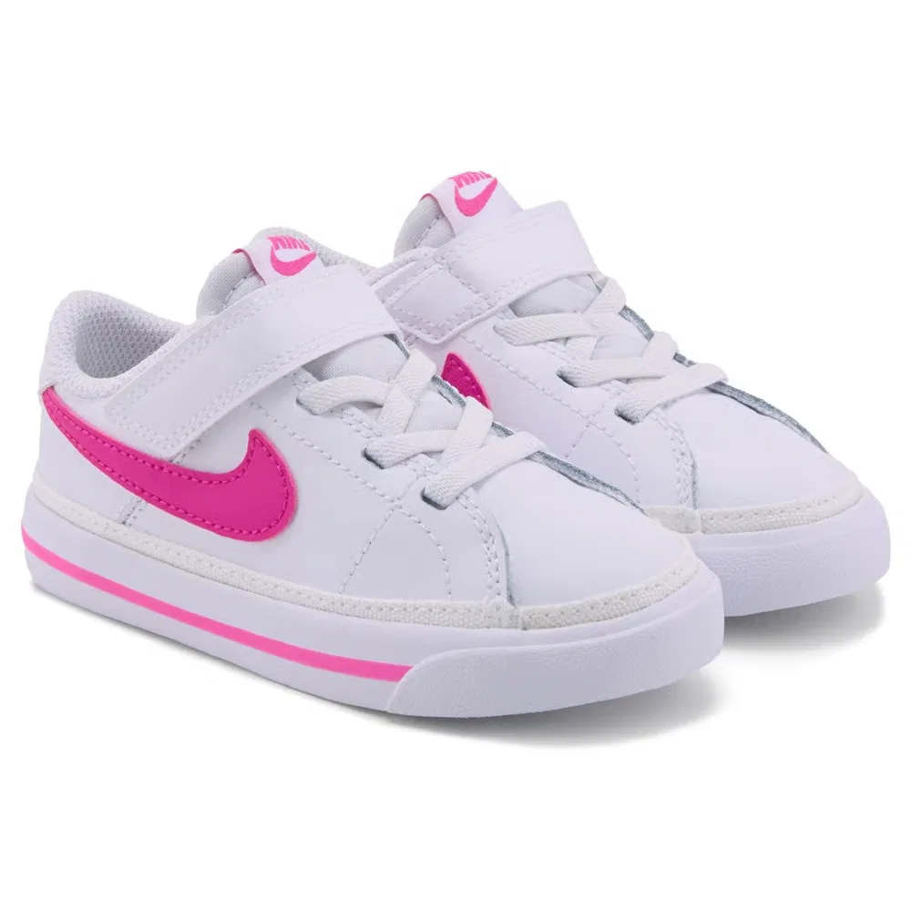 Детские низкие кроссовки Court Legacy для малышей Nike, White/Pink