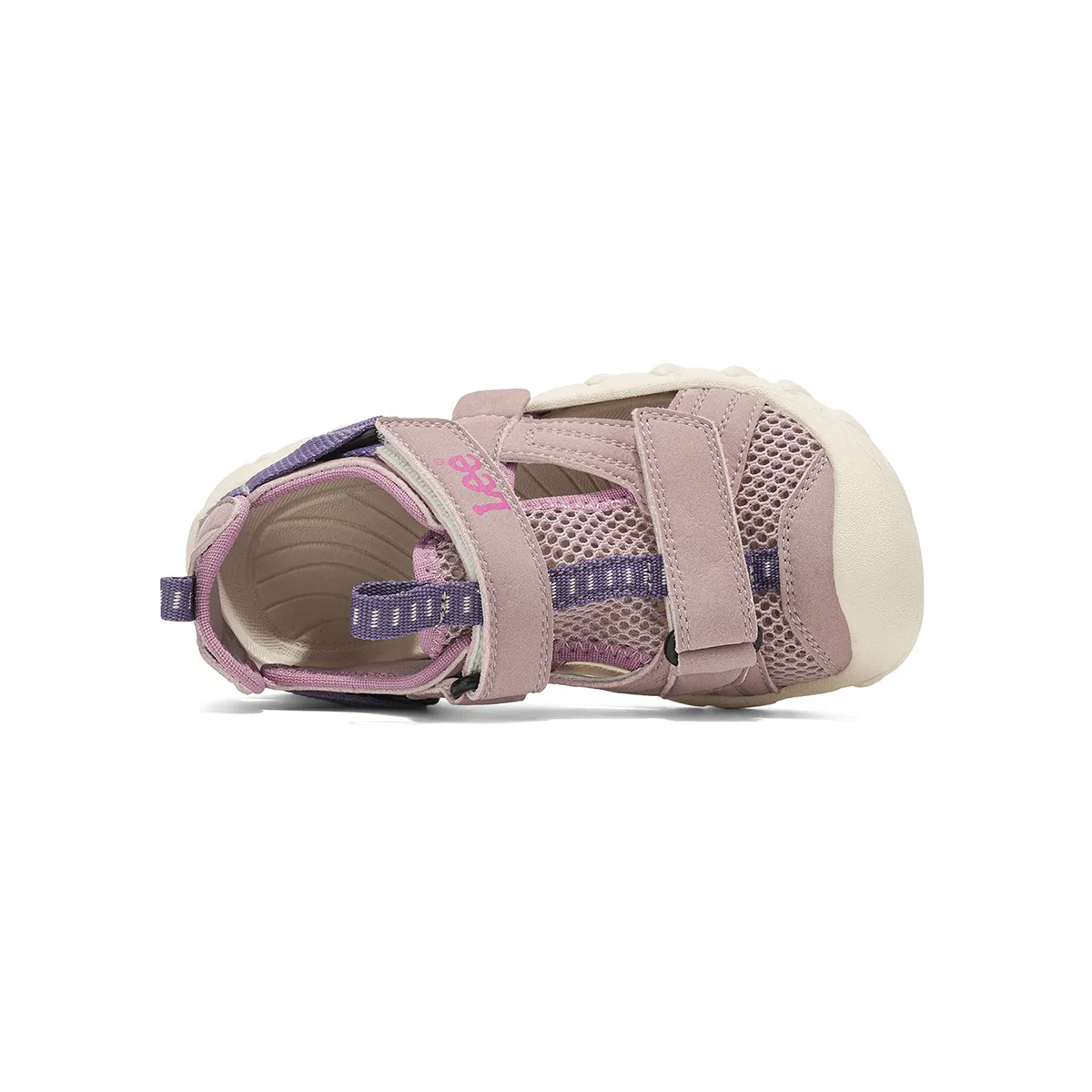 Детские сандалии с низким верхом, нескользящие, с амортизацией Lee, Pink Purple — фото 4