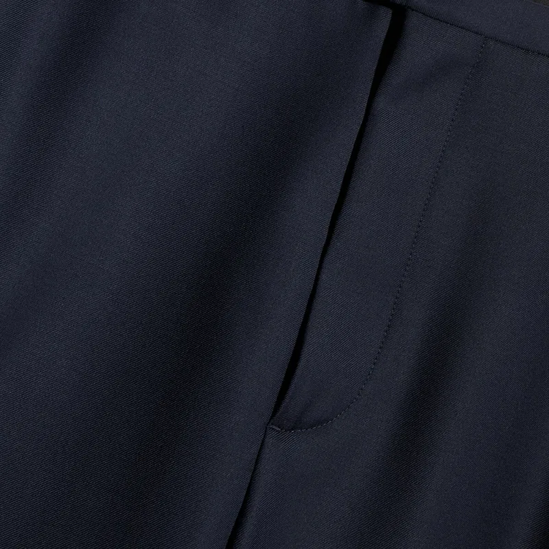 Женские брюки прямого кроя темно-синие GUCCI, Dark Blue — фото 3