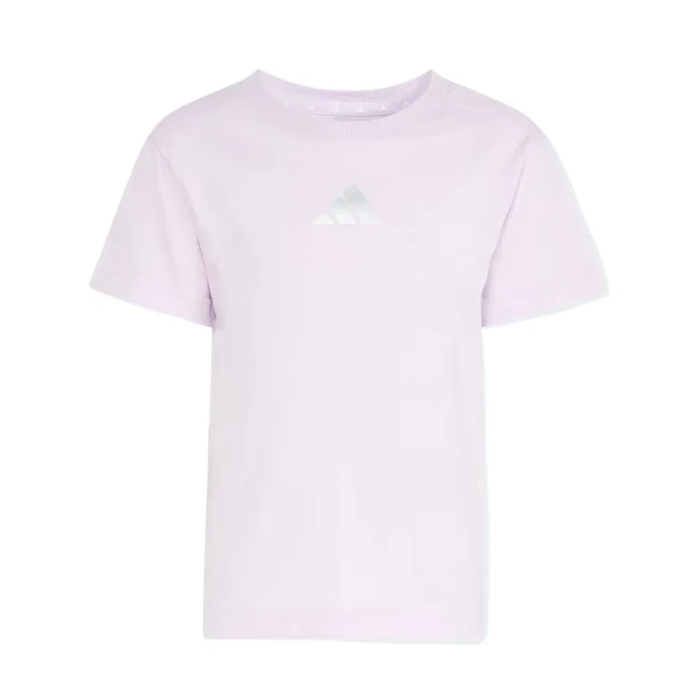 Детский спортивный комплект с умеренной растяжимостью Adidas, Ice Lavender/Silver Metallic-2 Pack — фото 3