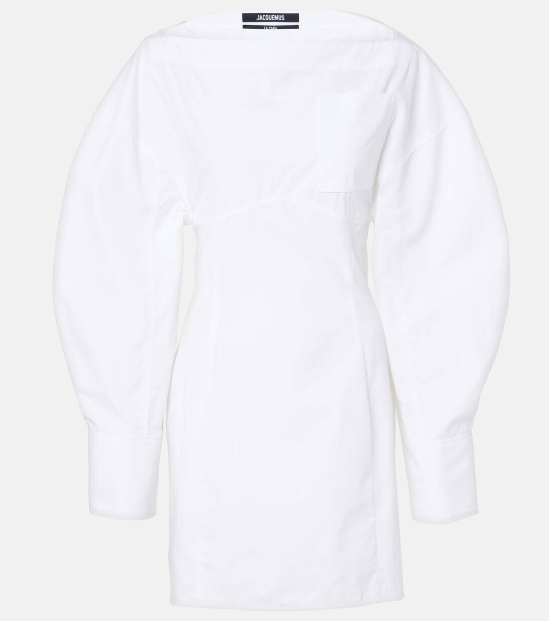 

Хлопковое мини-платье La Robe Chemise Casaco Jacquemus, белый