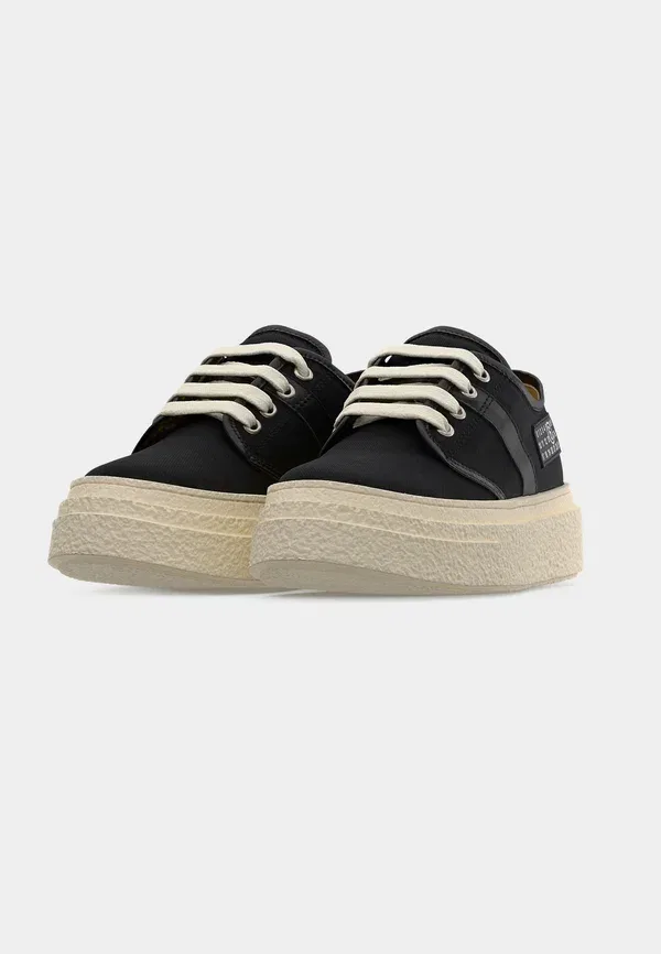 Кроссовки из кожи и текстиля Trainers Mm6 Maison Margiela, черный — фото 3