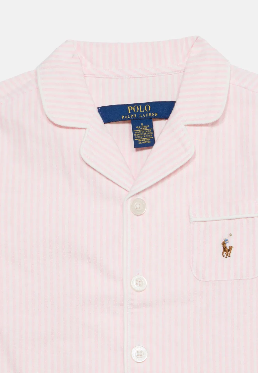 Комплект пижамы для сна в штанах Polo Ralph Lauren, Pink/White — фото 4