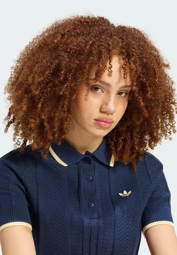 Футболка поло Adidas Originals, индиго — фото 3