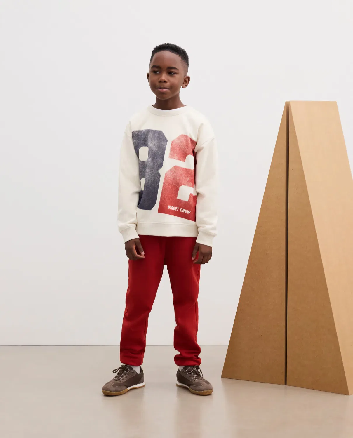 Детская худи для мальчиков из футера с принтом Kids El Corte Inglés, Blanco — фото 2